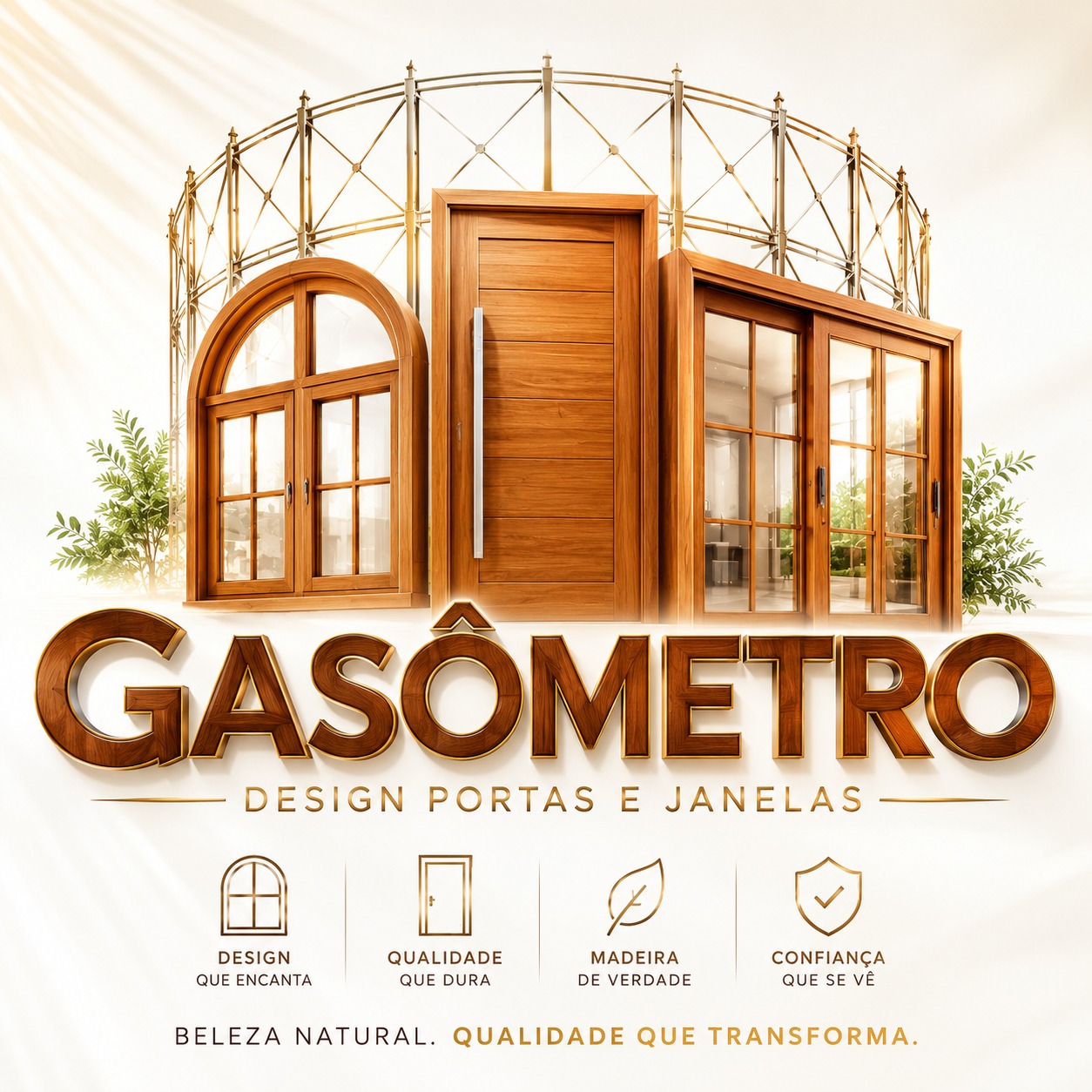 Gasômetro Design - Portas e Janelas em Madeira Nobre